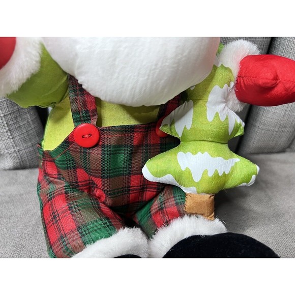 Trendmasters Nylon Santa Claus VTG Plush Lumber Jack Hunting Parachute Plaid 12” - Picture 7 of 13